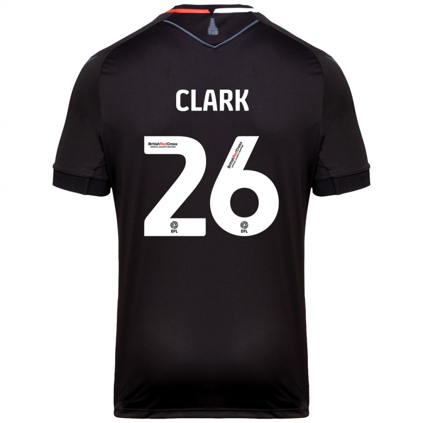 Bambino Maglia Ciaran Clark #26 Nero Kit Gara Away 2024/25 Maglietta