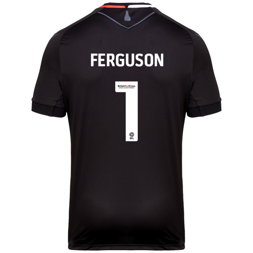 Bambino Maglia Georgie Ferguson #1 Nero Kit Gara Away 2024/25 Maglietta