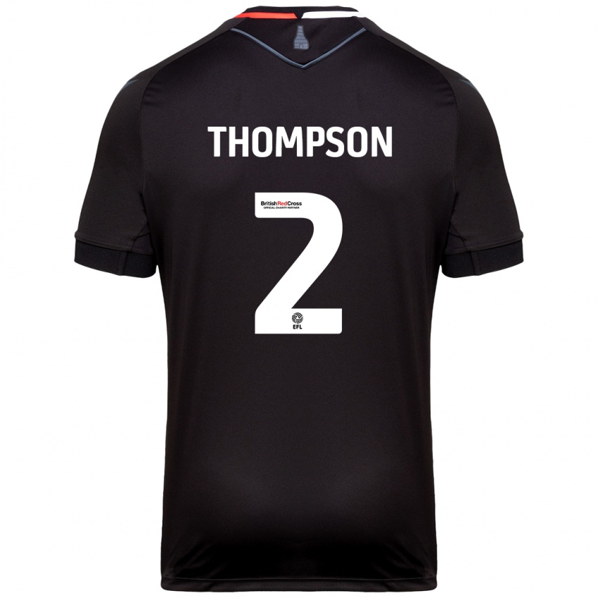 Bambino Maglia Sophie Thompson #2 Nero Kit Gara Away 2024/25 Maglietta