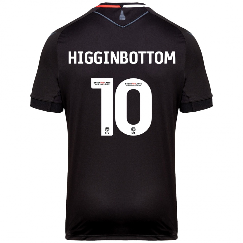 Bambino Maglia Alice Higginbottom #10 Nero Kit Gara Away 2024/25 Maglietta