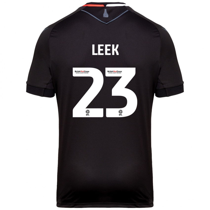 Bambino Maglia Ellie Leek #23 Nero Kit Gara Away 2024/25 Maglietta