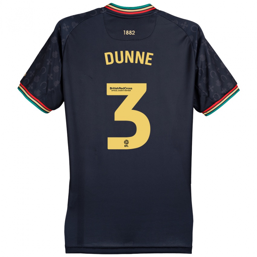 Bambino Maglia Jimmy Dunne #3 Blu Navy Scuro Kit Gara Away 2024/25 Maglietta