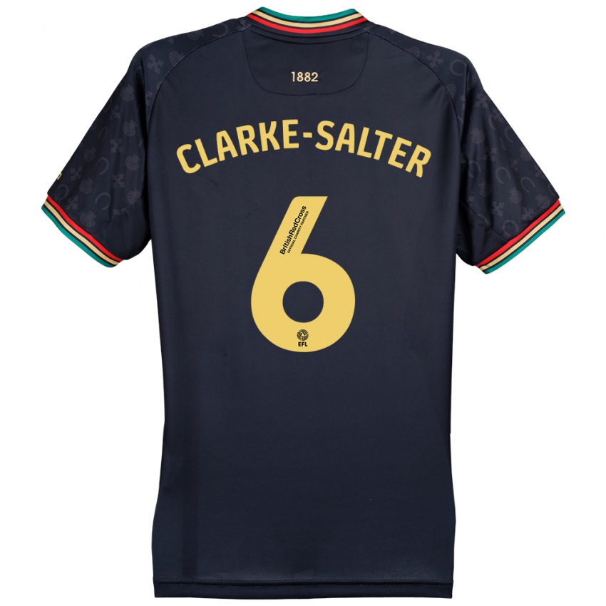 Bambino Maglia Jake Clarke-Salter #6 Blu Navy Scuro Kit Gara Away 2024/25 Maglietta