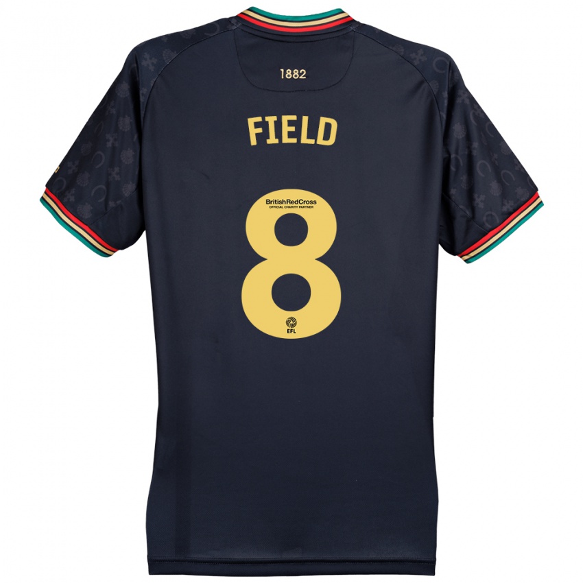 Bambino Maglia Sam Field #8 Blu Navy Scuro Kit Gara Away 2024/25 Maglietta