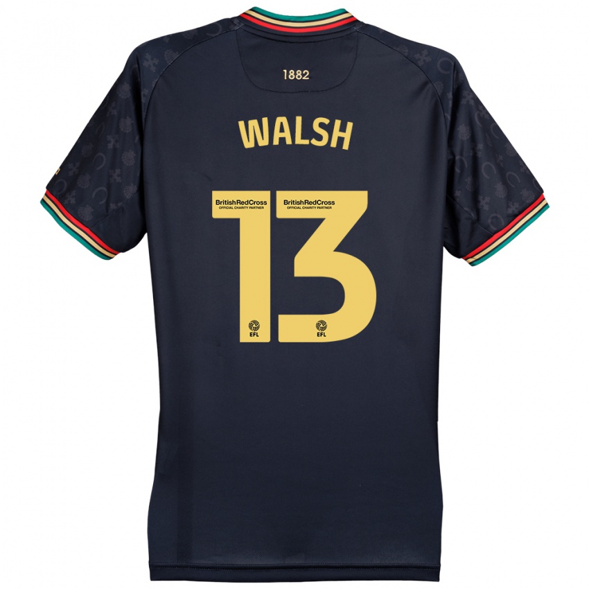 Bambino Maglia Joe Walsh #13 Blu Navy Scuro Kit Gara Away 2024/25 Maglietta