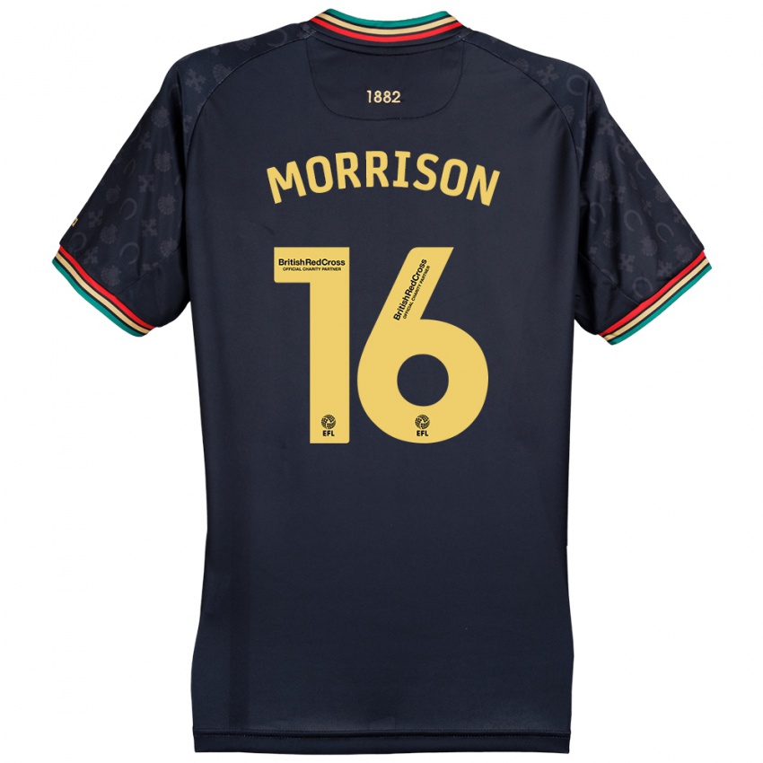 Bambino Maglia Liam Morrison #16 Blu Navy Scuro Kit Gara Away 2024/25 Maglietta