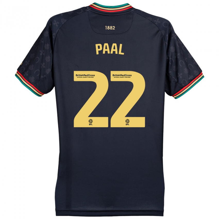 Bambino Maglia Kenneth Paal #22 Blu Navy Scuro Kit Gara Away 2024/25 Maglietta