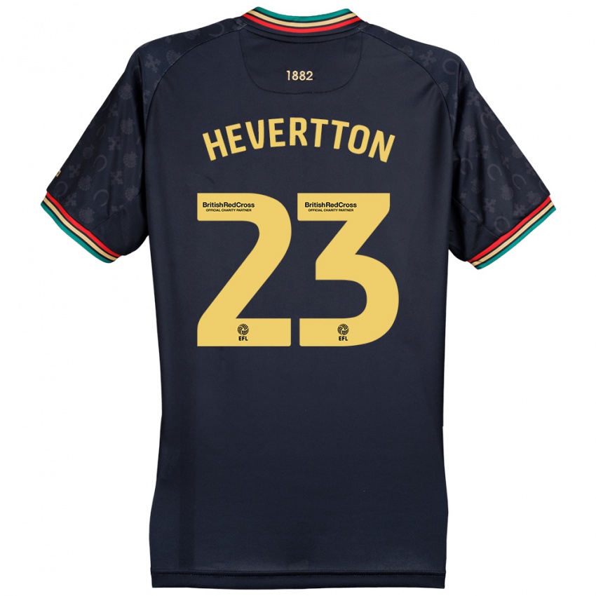 Bambino Maglia Hevertton #23 Blu Navy Scuro Kit Gara Away 2024/25 Maglietta