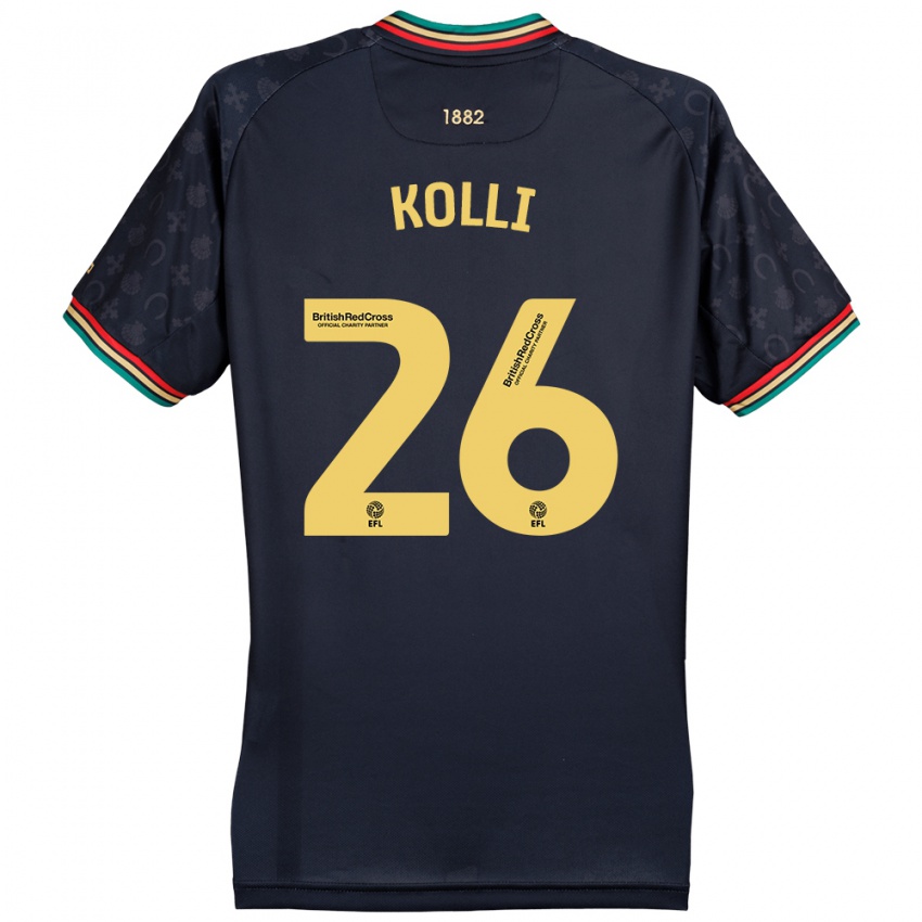 Bambino Maglia Rayan Kolli #26 Blu Navy Scuro Kit Gara Away 2024/25 Maglietta