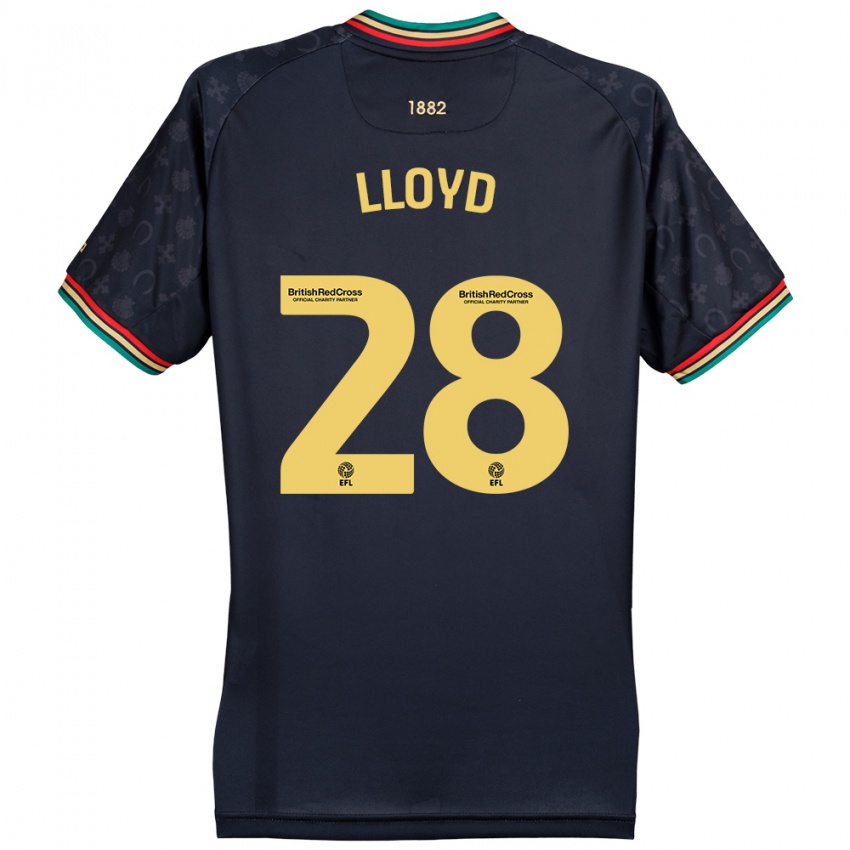 Bambino Maglia Alfie Lloyd #28 Blu Navy Scuro Kit Gara Away 2024/25 Maglietta