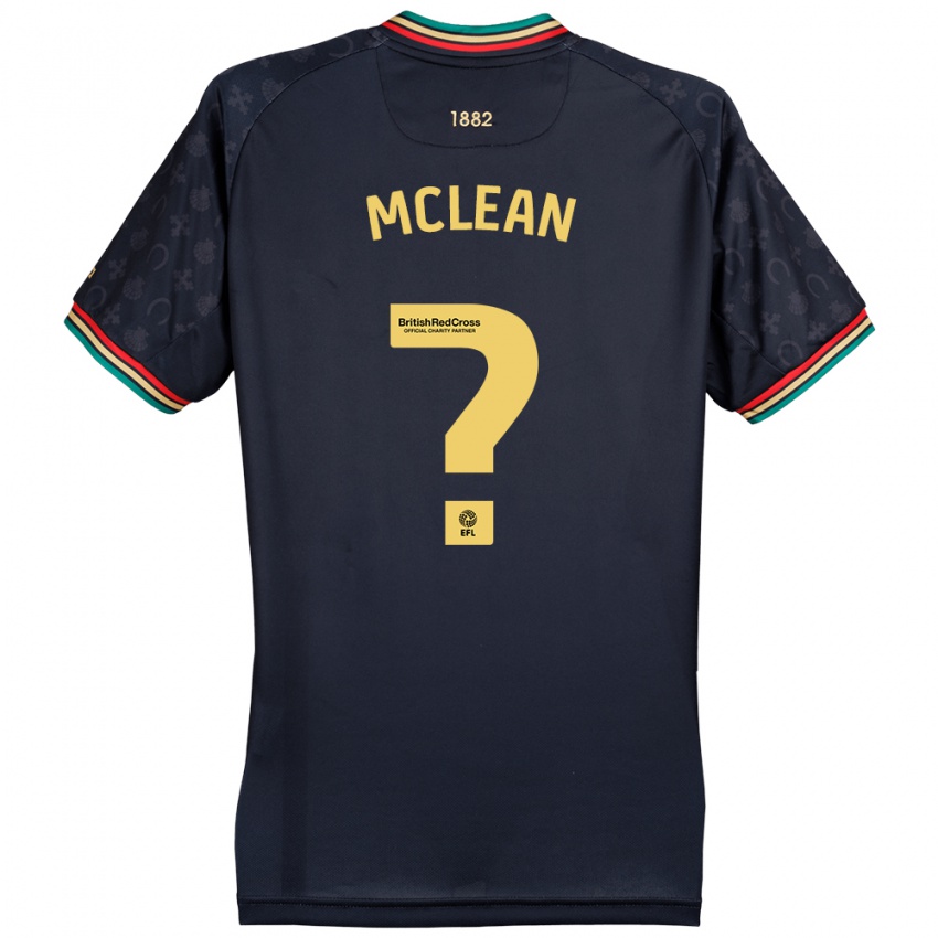 Bambino Maglia Mason Mclean #0 Blu Navy Scuro Kit Gara Away 2024/25 Maglietta