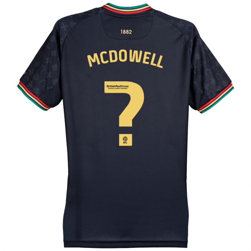 Bambino Maglia Jack Mcdowell #0 Blu Navy Scuro Kit Gara Away 2024/25 Maglietta