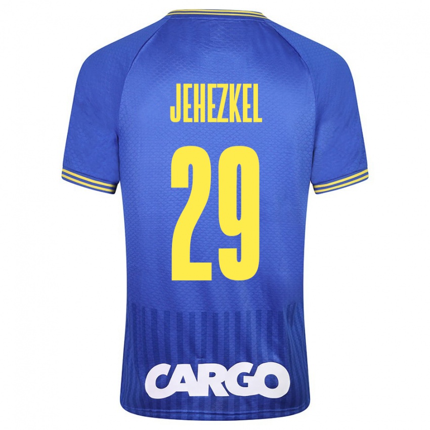 Bambino Maglia Sagiv Jehezkel #29 Bianco Kit Gara Away 2024/25 Maglietta