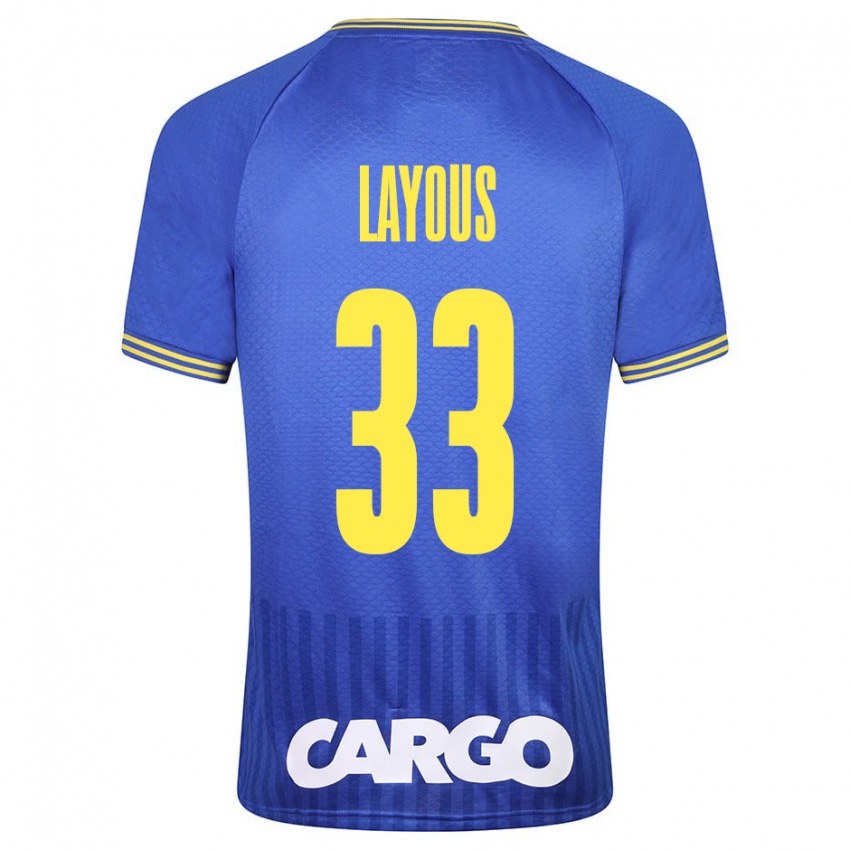 Bambino Maglia Hisham Layous #33 Bianco Kit Gara Away 2024/25 Maglietta