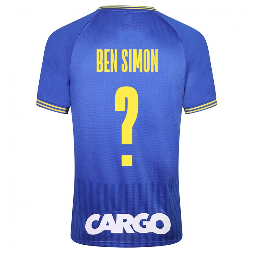 Bambino Maglia Ilay Ben Simon #0 Bianco Kit Gara Away 2024/25 Maglietta