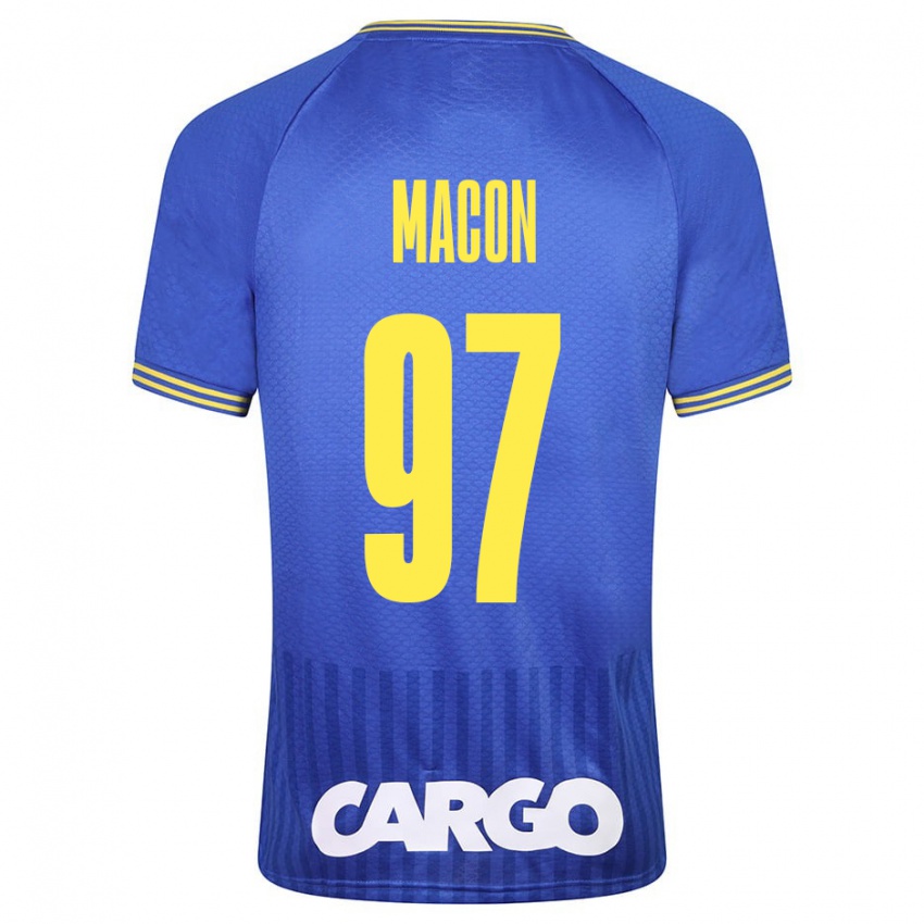 Bambino Maglia Yvann Maçon #97 Bianco Kit Gara Away 2024/25 Maglietta