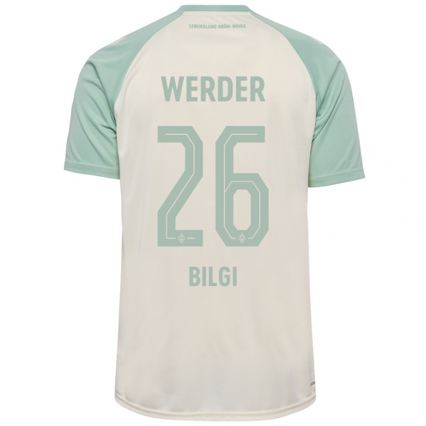 Bambino Maglia Süleyman Bilgi #26 Bianco Sporco Verde Chiaro Kit Gara Away 2024/25 Maglietta