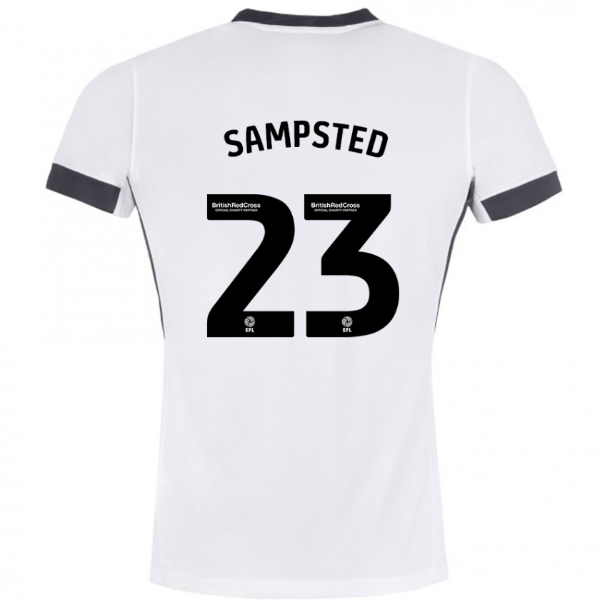 Bambino Maglia Alfons Sampsted #23 Bianco Nero Kit Gara Away 2024/25 Maglietta