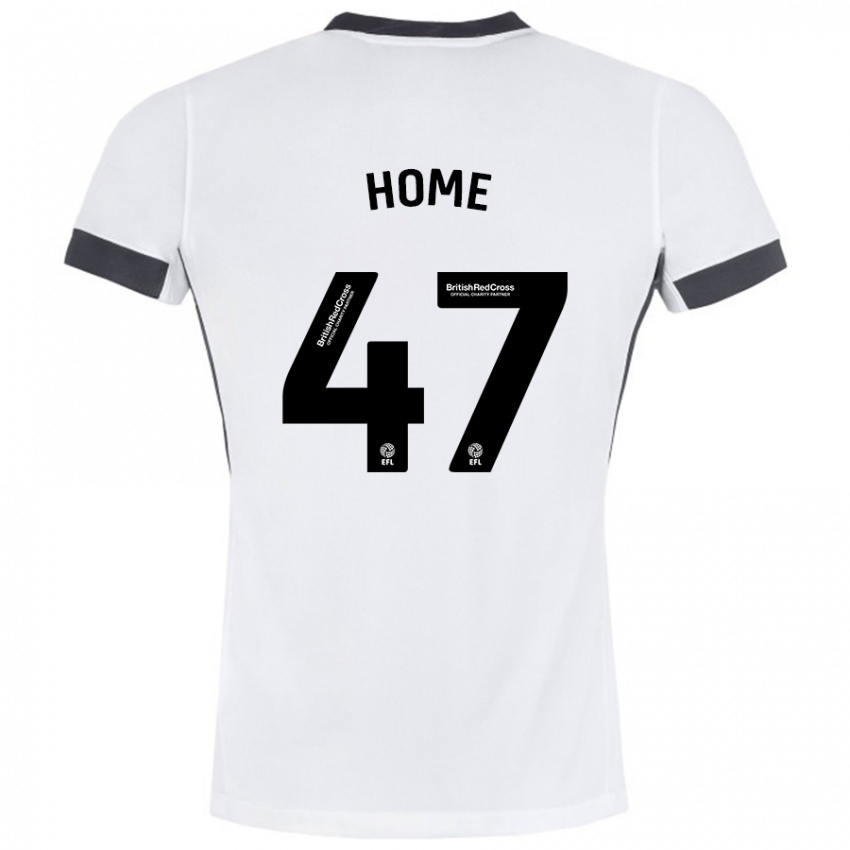 Bambino Maglia Josh Home #47 Bianco Nero Kit Gara Away 2024/25 Maglietta