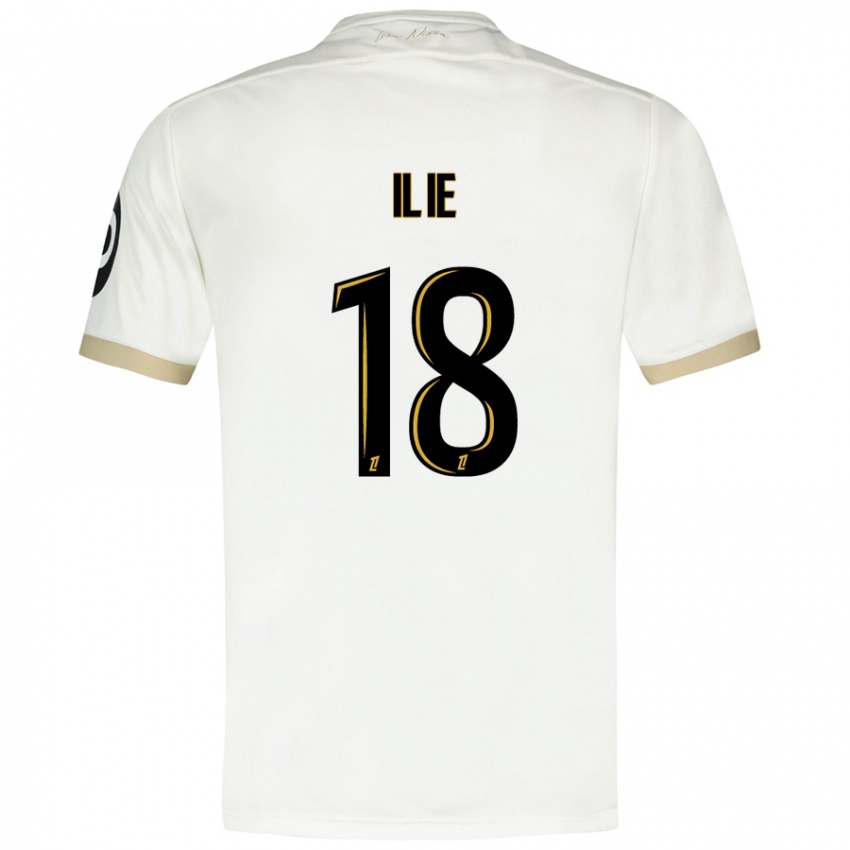 Bambino Maglia Rareș Ilie #18 Bianco Oro Kit Gara Away 2024/25 Maglietta