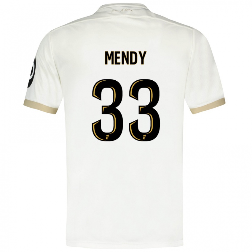 Bambino Maglia Antoine Mendy #33 Bianco Oro Kit Gara Away 2024/25 Maglietta