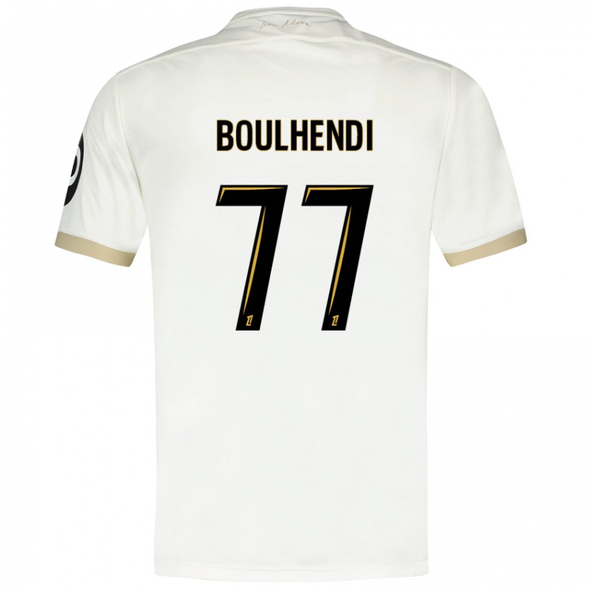 Bambino Maglia Teddy Boulhendi #77 Bianco Oro Kit Gara Away 2024/25 Maglietta