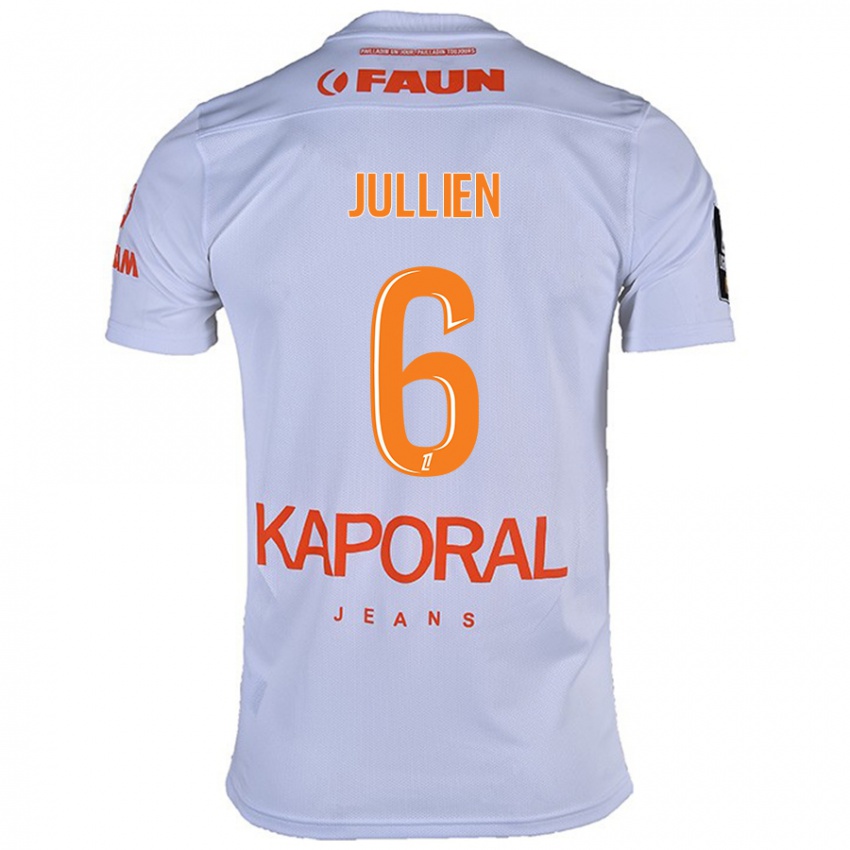 Bambino Maglia Christopher Jullien #6 Bianco Kit Gara Away 2024/25 Maglietta