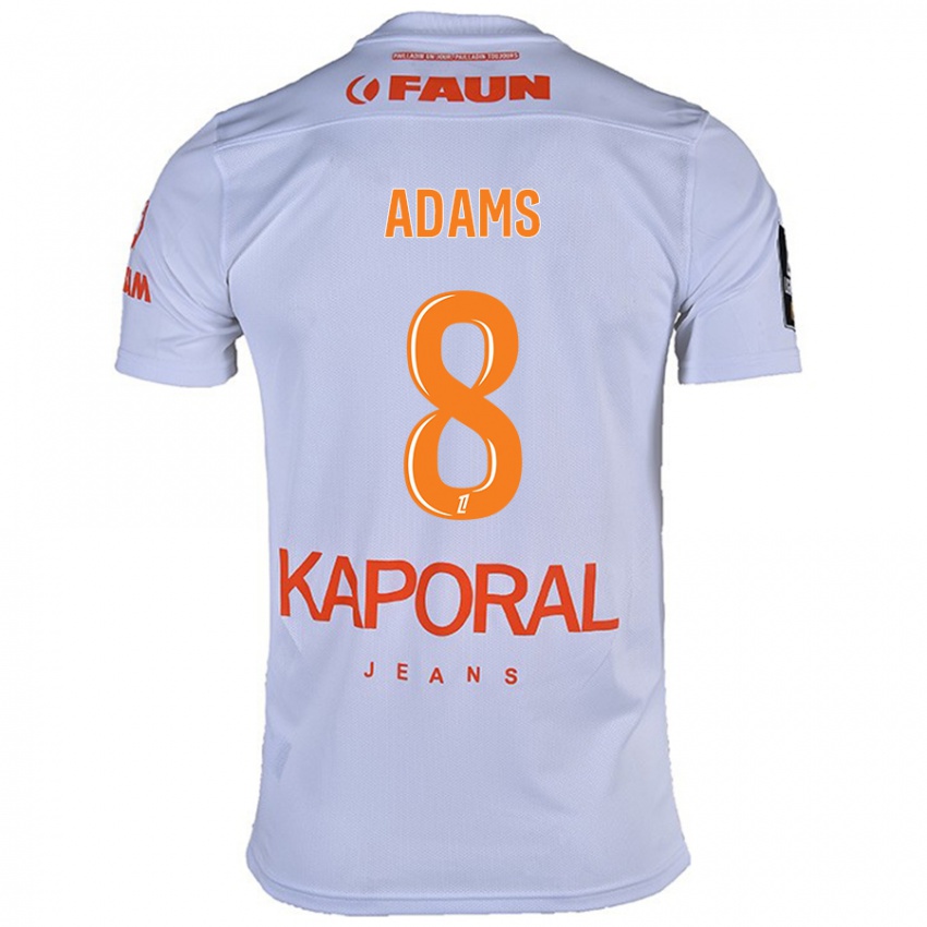 Bambino Maglia Akor Adams #8 Bianco Kit Gara Away 2024/25 Maglietta