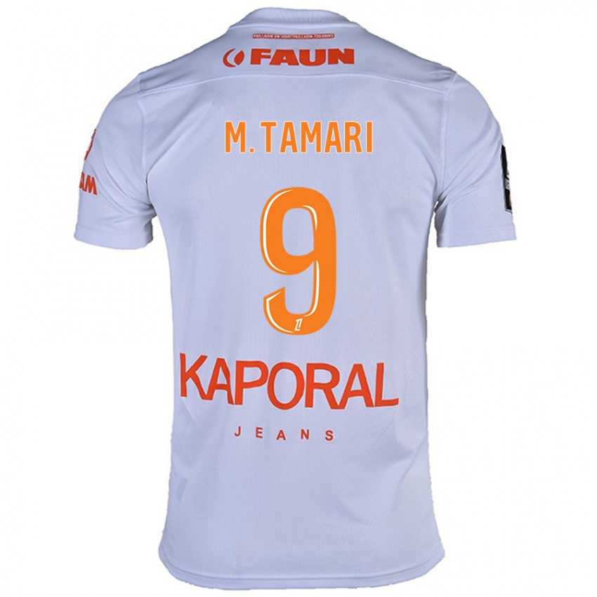 Bambino Maglia Mousa Tamari #9 Bianco Kit Gara Away 2024/25 Maglietta