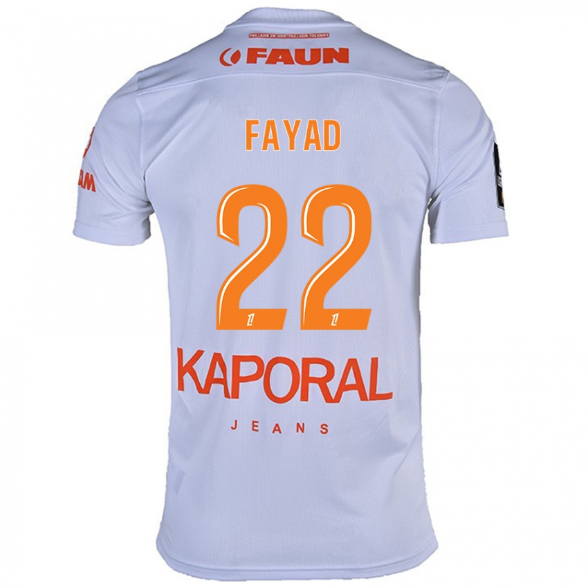 Bambino Maglia Khalil Fayad #22 Bianco Kit Gara Away 2024/25 Maglietta