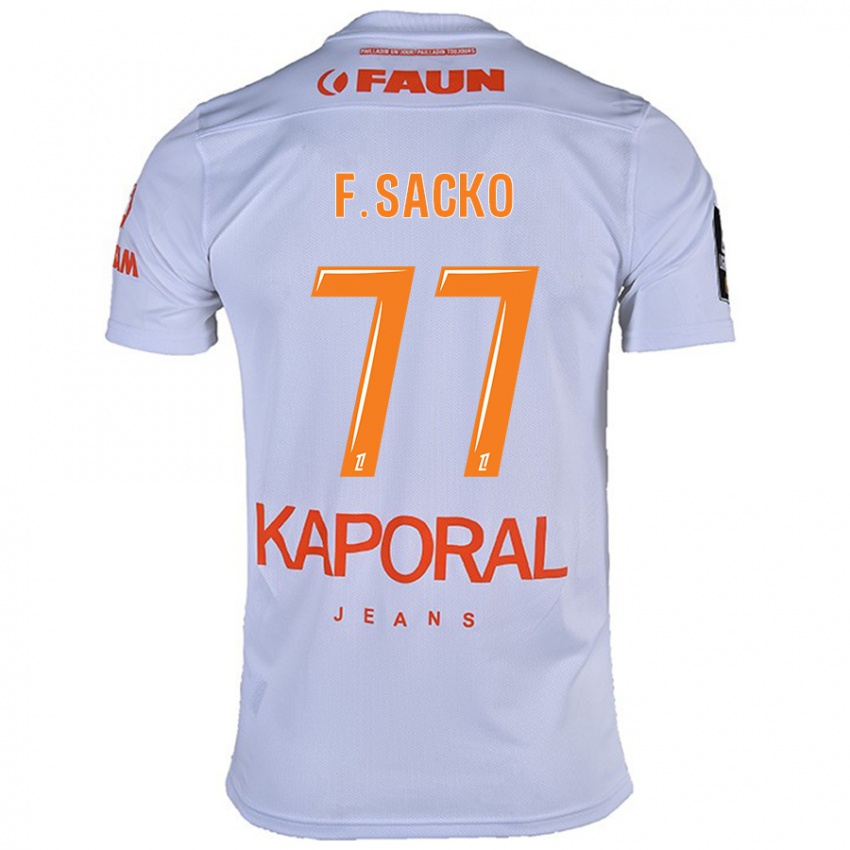 Bambino Maglia Falaye Sacko #77 Bianco Kit Gara Away 2024/25 Maglietta