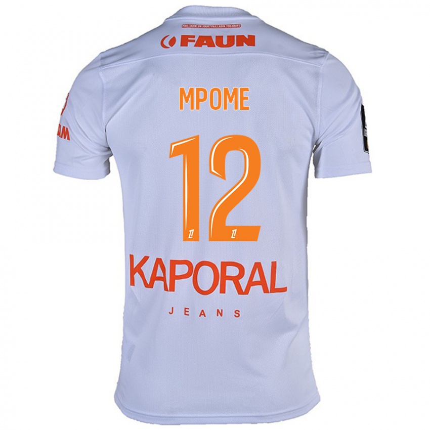 Bambino Maglia Maelys Mpomé #12 Bianco Kit Gara Away 2024/25 Maglietta