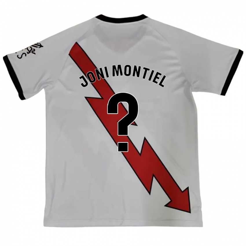 Bambino Maglia Joni Montiel #0 Rosso Kit Gara Away 2024/25 Maglietta