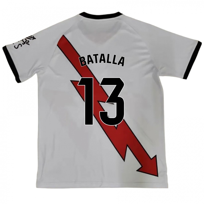 Bambino Maglia Augusto Batalla #13 Rosso Kit Gara Away 2024/25 Maglietta