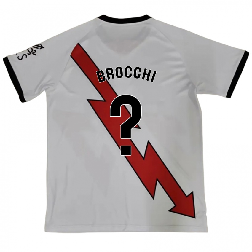 Bambino Maglia Filippo Brocchi #0 Rosso Kit Gara Away 2024/25 Maglietta