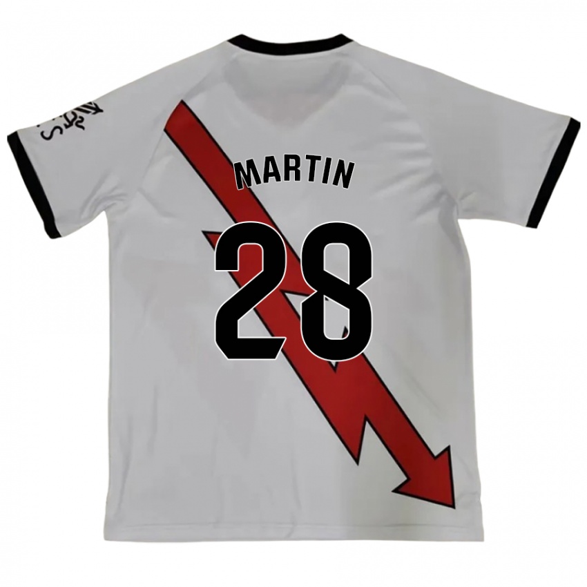 Bambino Maglia Pablo Martín #28 Rosso Kit Gara Away 2024/25 Maglietta