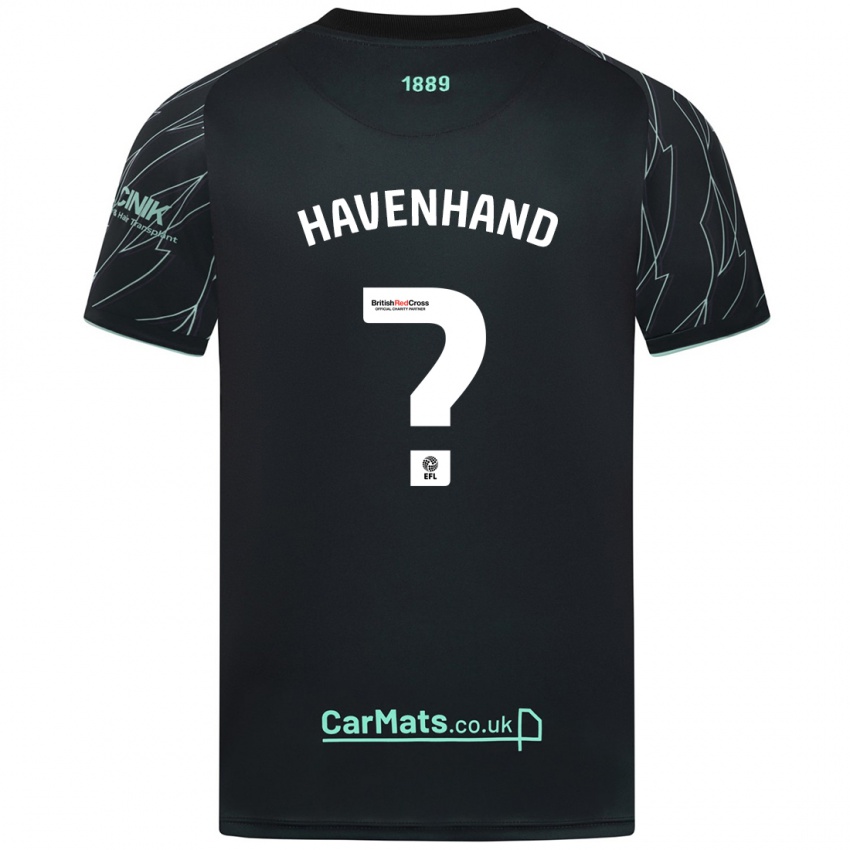 Bambino Maglia Kurtis Havenhand #0 Nero Verde Kit Gara Away 2024/25 Maglietta