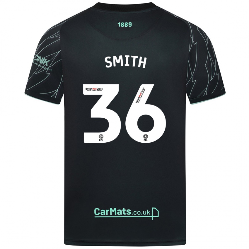 Bambino Maglia Joshua Smith #36 Nero Verde Kit Gara Away 2024/25 Maglietta