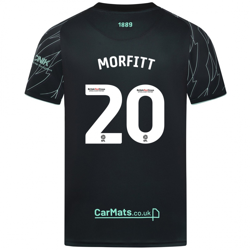 Bambino Maglia Izzy Morfitt #20 Nero Verde Kit Gara Away 2024/25 Maglietta