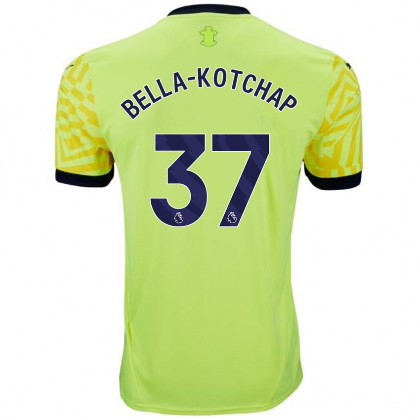 Bambino Maglia Armel Bella-Kotchap #37 Giallo Kit Gara Away 2024/25 Maglietta