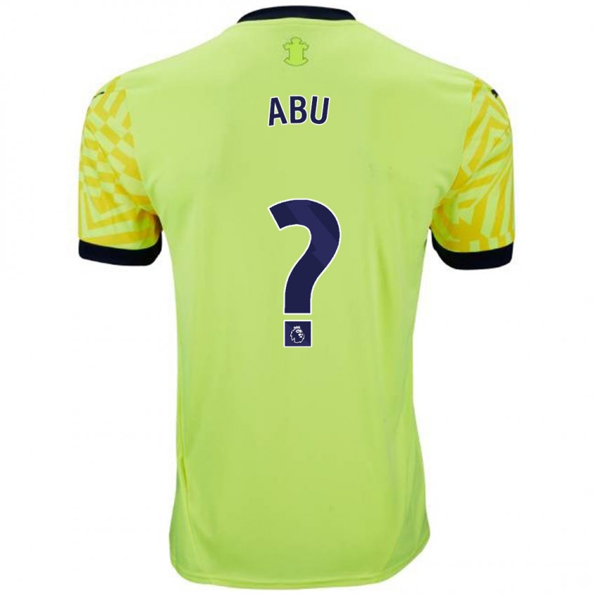 Bambino Maglia Derrick Abu #0 Giallo Kit Gara Away 2024/25 Maglietta