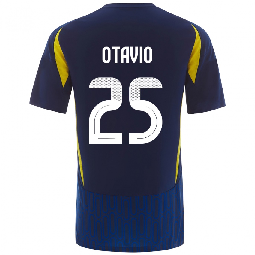 Bambino Maglia Otavio #25 Blu Giallo Kit Gara Away 2024/25 Maglietta