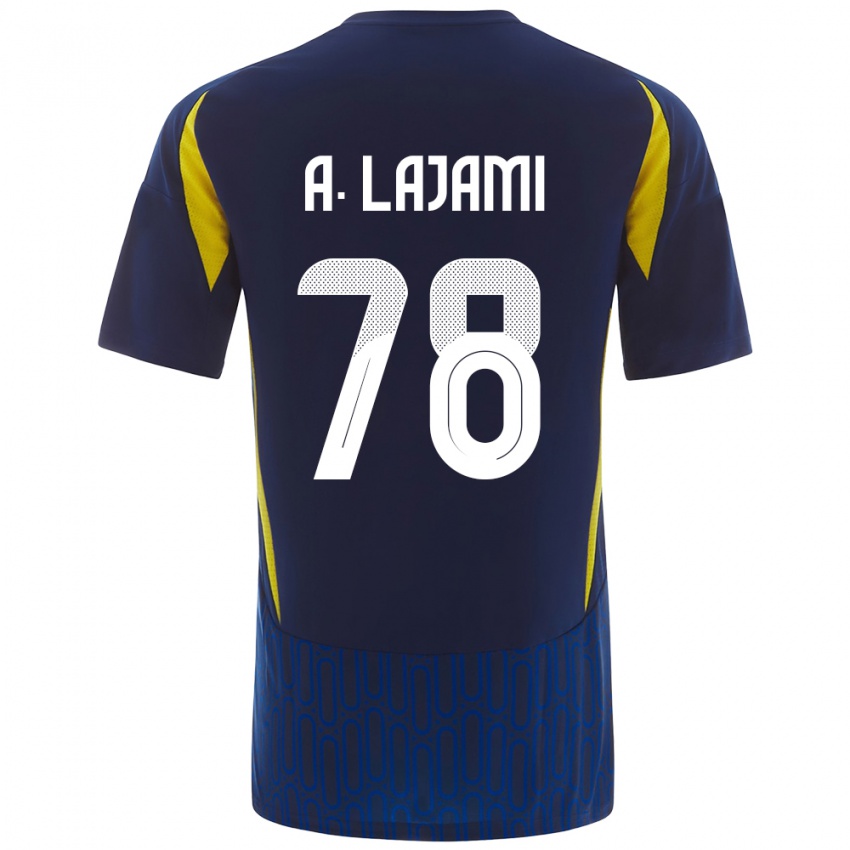 Bambino Maglia Ali Lajami #78 Blu Giallo Kit Gara Away 2024/25 Maglietta