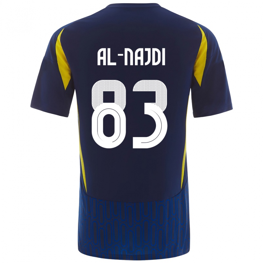 Bambino Maglia Salem Al-Najdi #83 Blu Giallo Kit Gara Away 2024/25 Maglietta