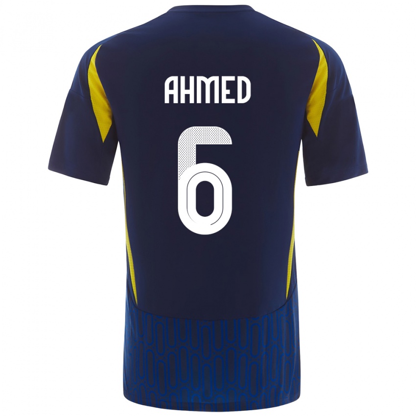 Bambino Maglia Aseel Ahmed #6 Blu Giallo Kit Gara Away 2024/25 Maglietta