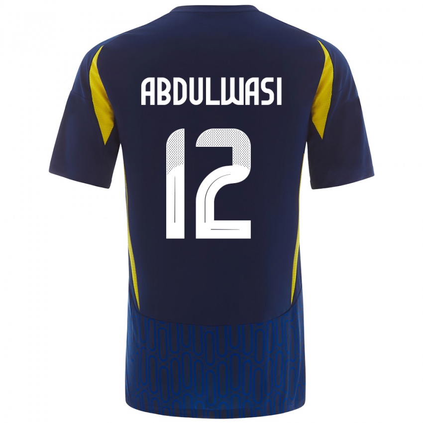 Bambino Maglia Dalal Abdulwasi #12 Blu Giallo Kit Gara Away 2024/25 Maglietta