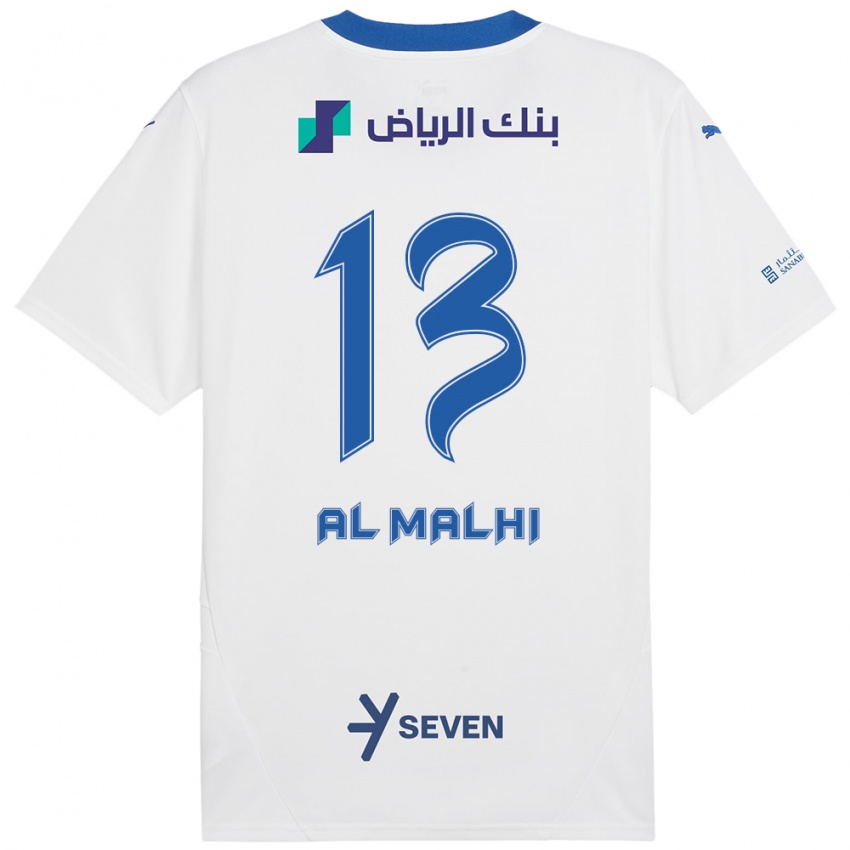 Bambino Maglia Al Muhra Al-Malhi #13 Bianco Blu Kit Gara Away 2024/25 Maglietta