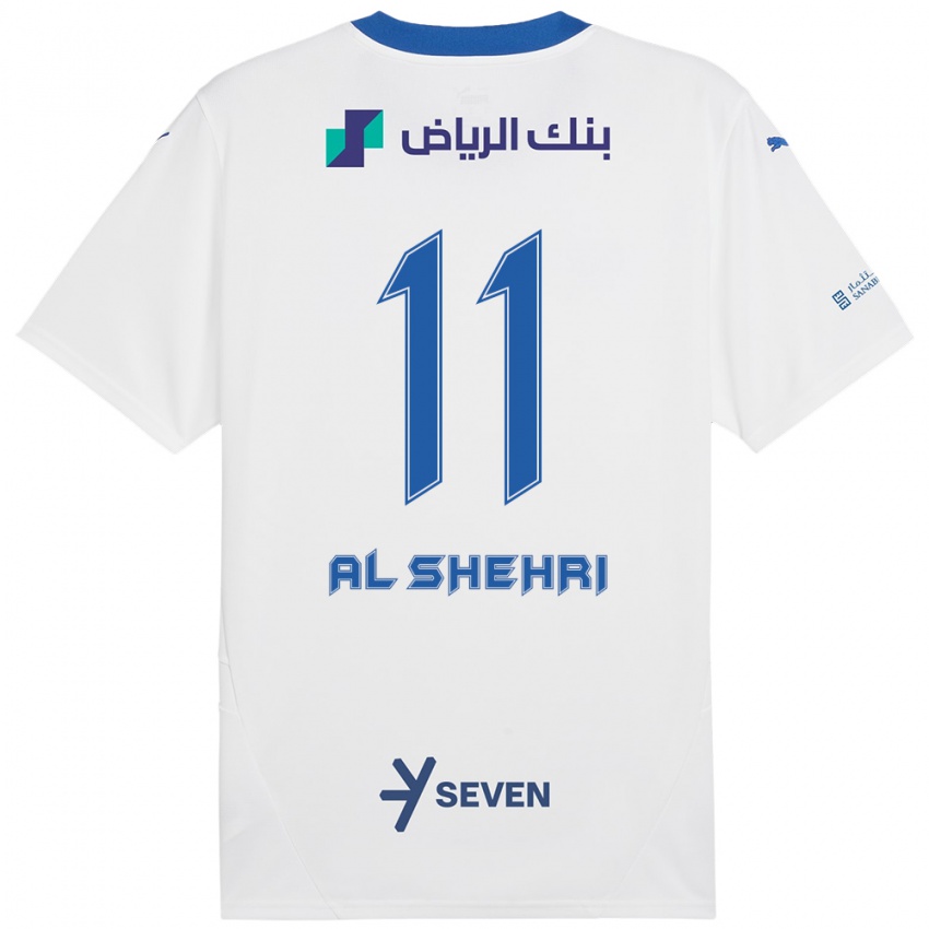 Bambino Maglia Saleh Al-Shehri #11 Bianco Blu Kit Gara Away 2024/25 Maglietta