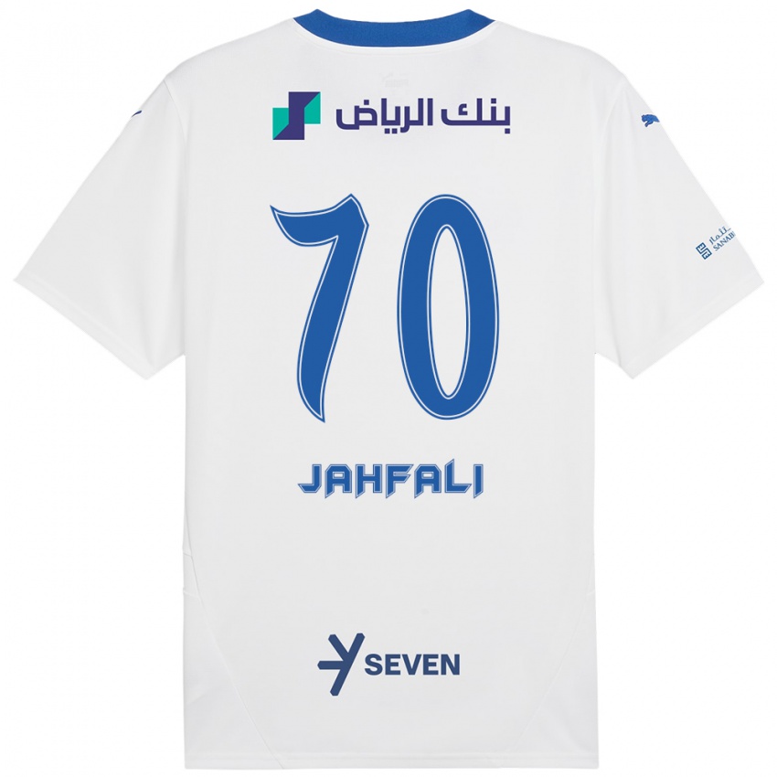 Bambino Maglia Mohammed Jahfali #70 Bianco Blu Kit Gara Away 2024/25 Maglietta