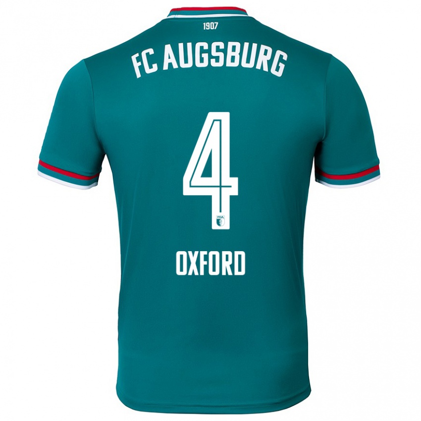 Bambino Maglia Reece Oxford #4 Verde Scuro Kit Gara Away 2024/25 Maglietta